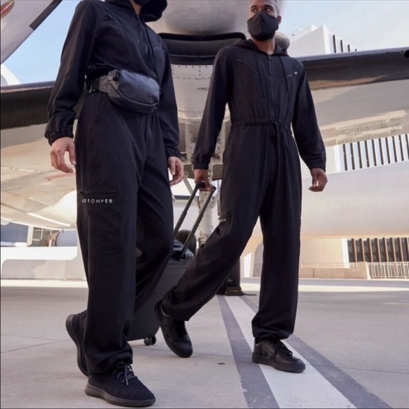 BIOROMPER BLACK HOODED JUMPSUIT UNISEX XL - Picture 2 of 9